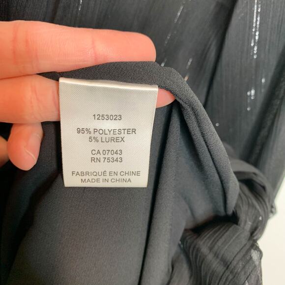 NWT HOUSE OF HARLOW 1960 glam boho button front high neck balloon sleeve 3056 - Picture 10 of 13